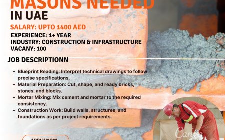 We are Hiring a Professional 100 MASONS NEEDED!