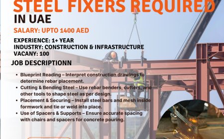 We are Hiring a Professional 100 STEEL FIXERS REQUIRED!