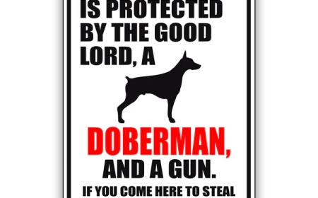 Doberman Warning Signs: A Smart Way to Protect Your Property and Pets