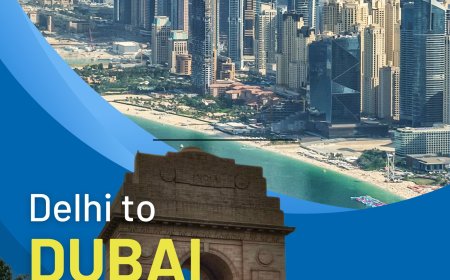 "Desert Dreams Take Flight: Your Delhi to Dubai Journey Begins with Binoco"