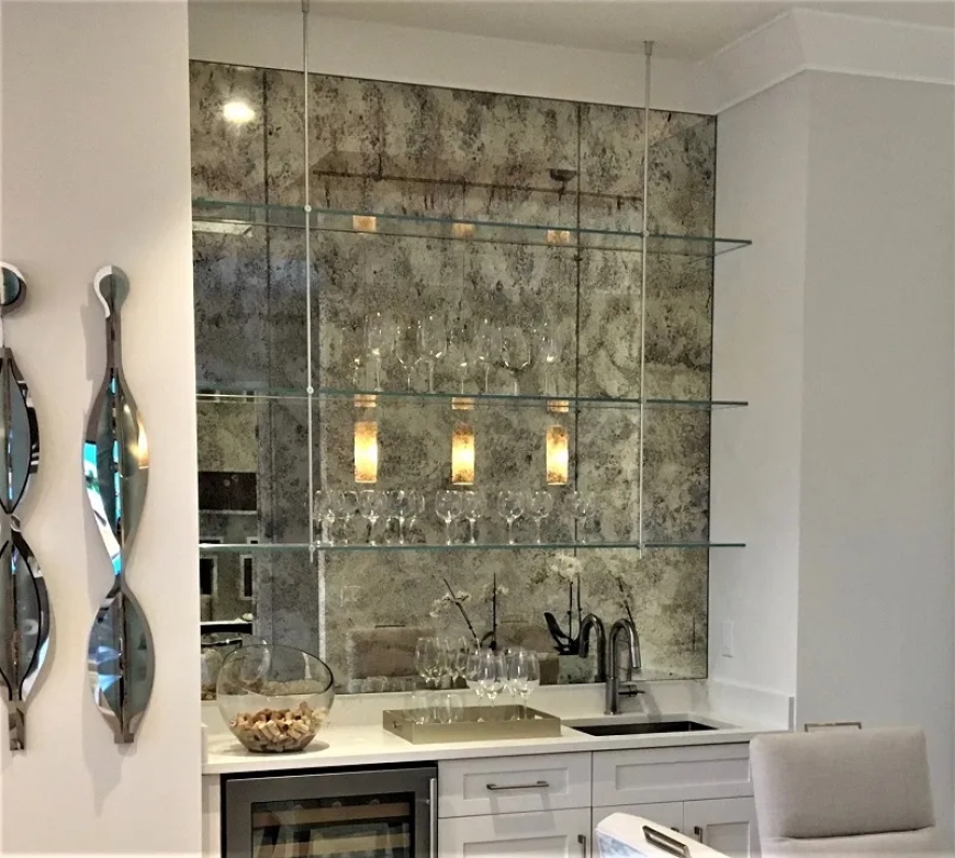Create a Stunning Kitchen with Antique Glass Backsplash Designs and Inspiration